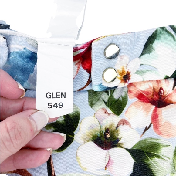 Zara Basic Collection Glen Floral Hawaiian Tropical Dressy Shorts Medium - Picture 9 of 9